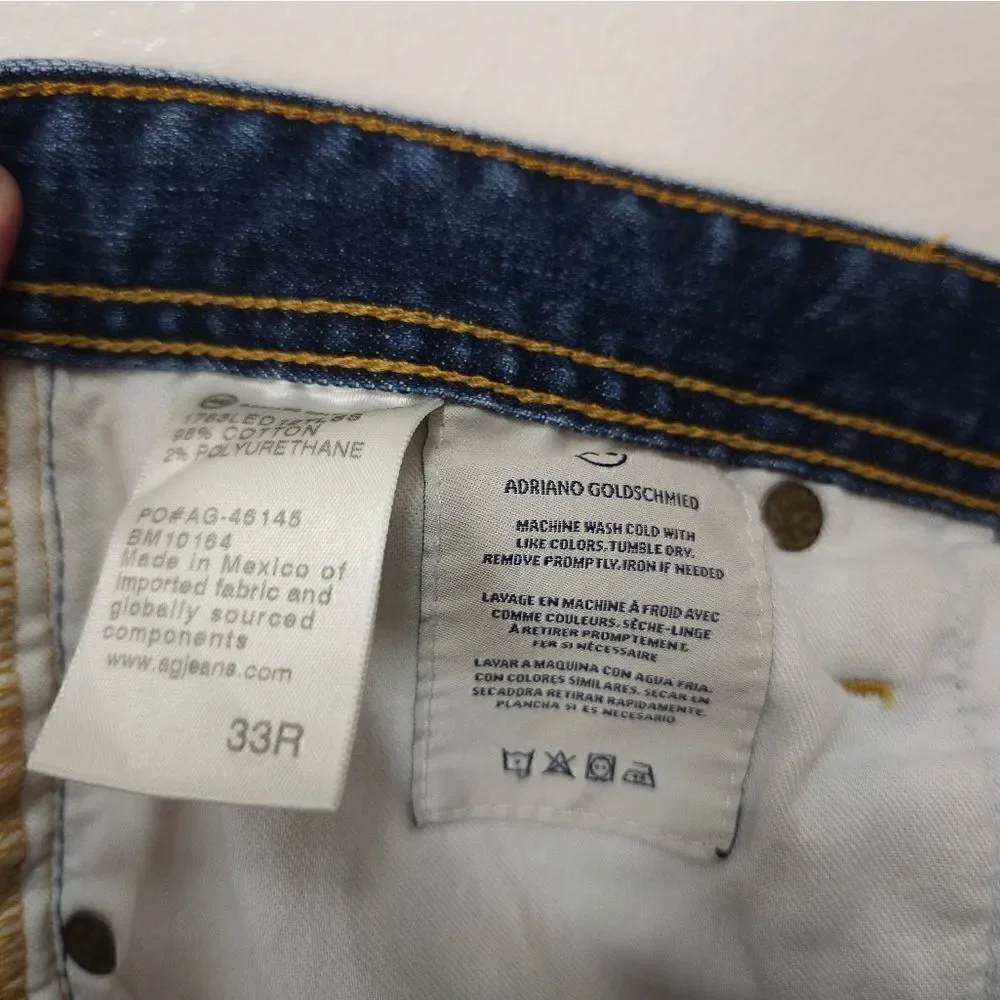 AG Mens Blue Jeans Size 33R